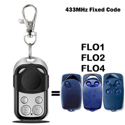 Clon FLO1 FLO2 FLO4 Control remoto para puerta de garaje 433,92MHz código fijo abridor de puerta de garaje transmisor Control remoto de puerta