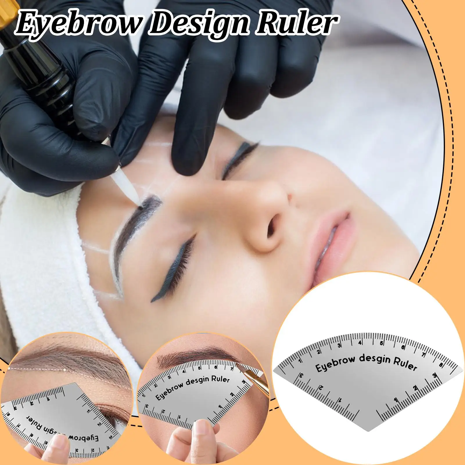 Eyebrow Ruler Fast Drawing Eyebrow Desgin Ruler Microblading Mapping Tool Shaping Permanent Makeup Drawing Guide Ruler Supplies
