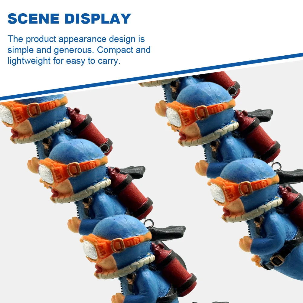 

Aquarium Floating Diver Ornament Resin Mini Fish Tank Decoration Simulated Landscape Decor Fish Tank Accessories