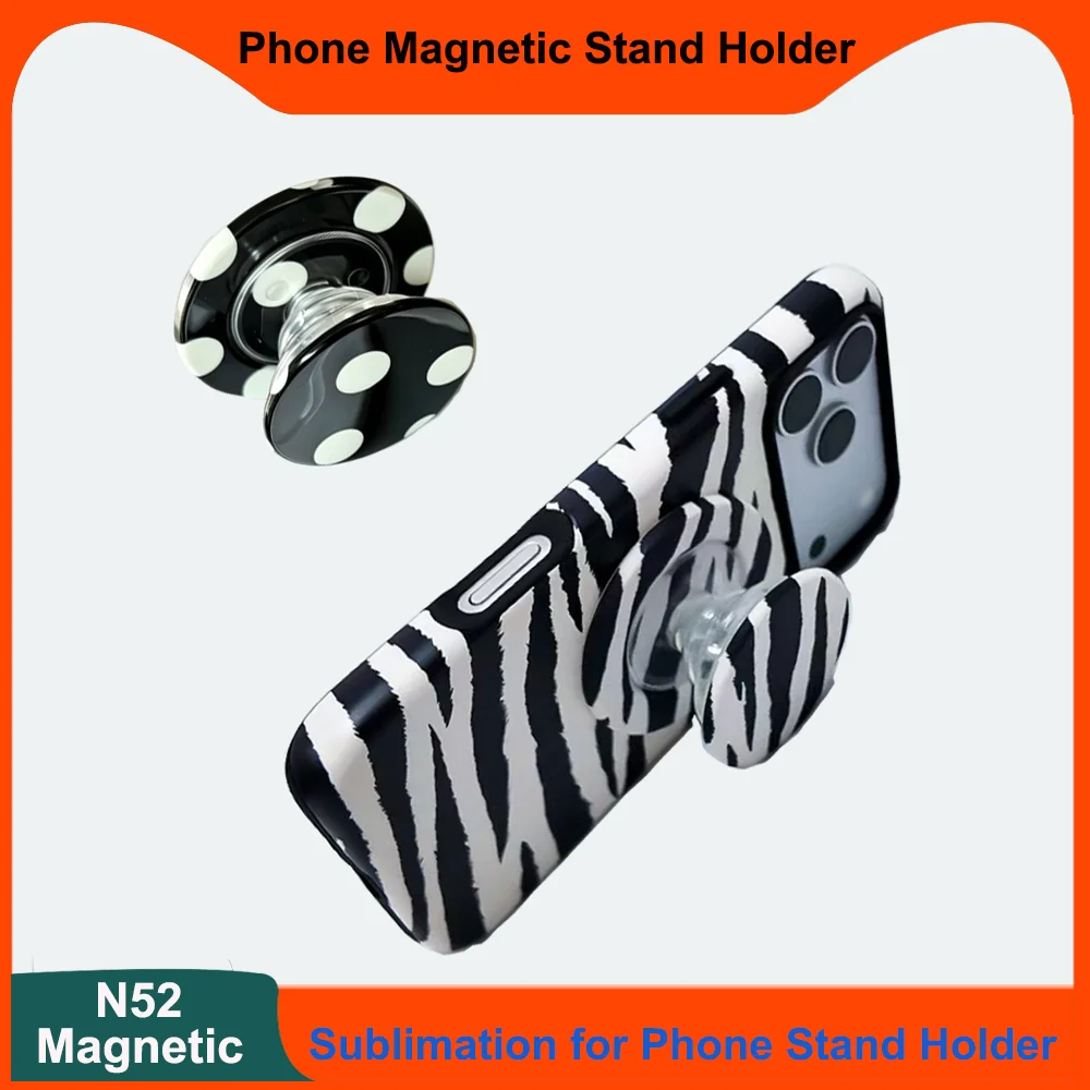 Fonlyu Sublimation 3D Film Magnetic Stand Sublimation Phone Grip with Expanding DIY Custom Blank Material Thermal Transfer