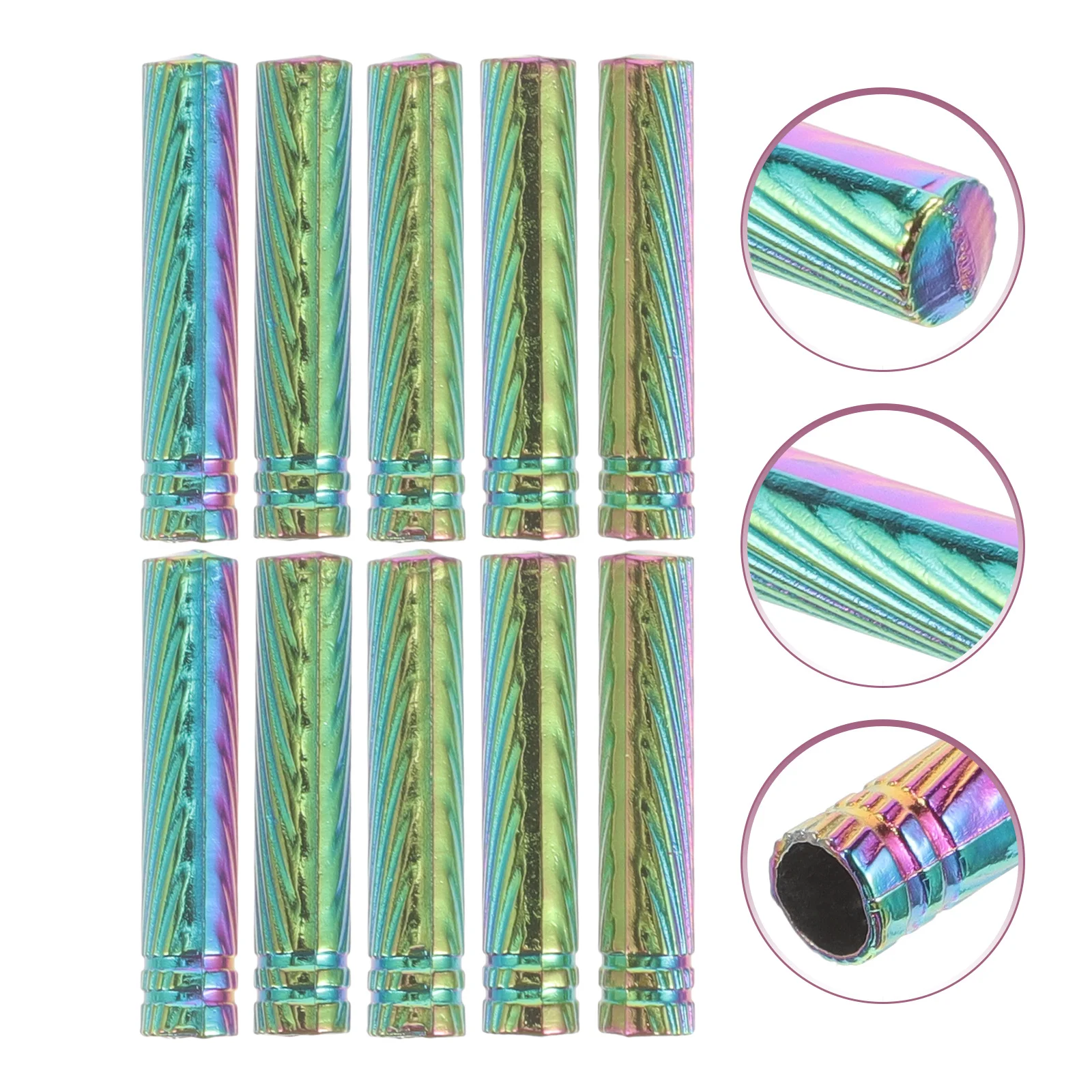 

10Pcs Metal Shoelace Tips Aglets Strong Non Deformable Fashionable Replacement Shoelace Accessories Aglets for Laces