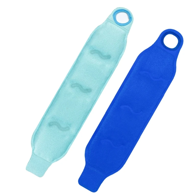 2Pcs Reusable Wrist Gel Compress with Adjustable Strap Wrist Ice Pack Cooling Wraps for Pains and Inflammations Relieve