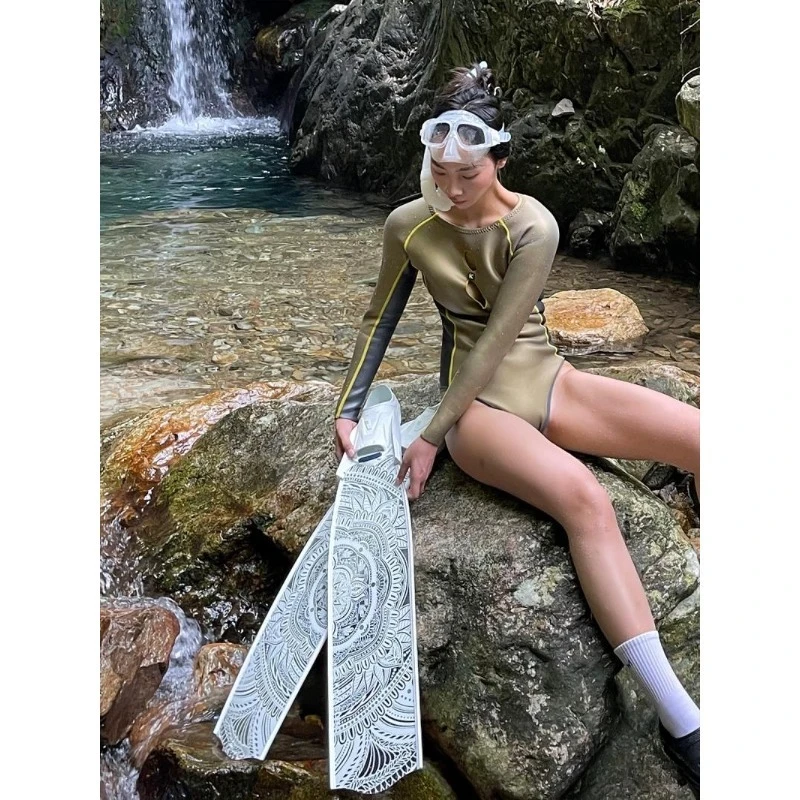 Tantra Transparent Printed Fiberglass Scuba Snorkeling Professional Stockings Shoes Free Diving Fins