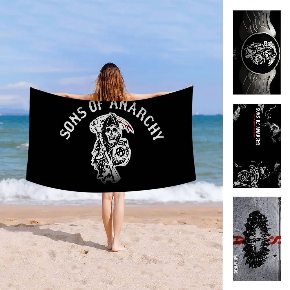 

Son Of Anarchy American Crime Tv Beach Towel Colorful Bath Towels For Girl Microfiber Custom Sand Free Beach Yoga Spa Gym Pool