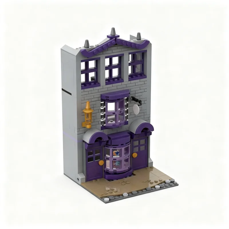 402pcs MOC Diagon Alley Extension - Madam Malkins Harry Model Building Blocks Christmas Gifts Toys Brick Assemble Education