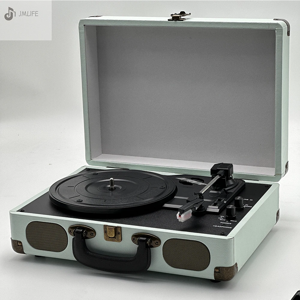 Hot Selling Turntable Record Player 33/45/78 RPM Vinyl LP Record Player Gramophone Built-in Speaker