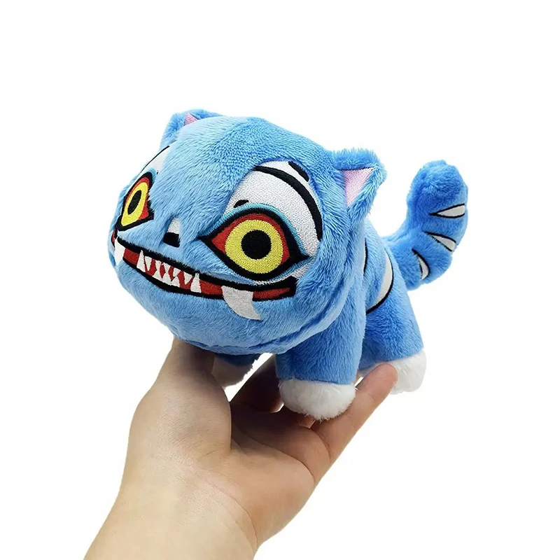 Anime Kpop Demons Hunters Peluche Lindo Tigre Púrpura Sombrero Negro % Goma Con 3 Ojos Monstruo y * Hunt Girl\Grupo Recheado Regalo de Navidad.