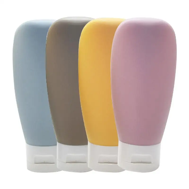 

4Pcs Travel Bottle Set 60ml Refillable Bottle Soft Lotion Shampoo Container Squeeze Tube Empty Bottle