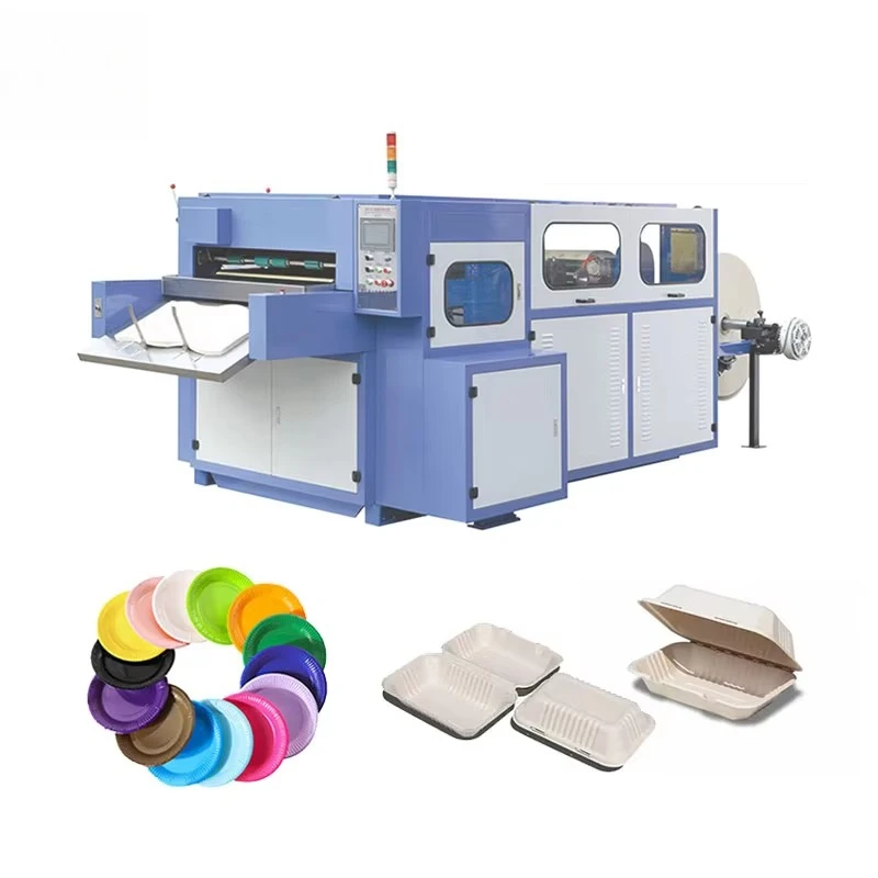 Automatic Paper Plate Making Machine Sugarcanee Pulp Tableware Manufacturing Machine Rice Husk Tableware Machine Customized