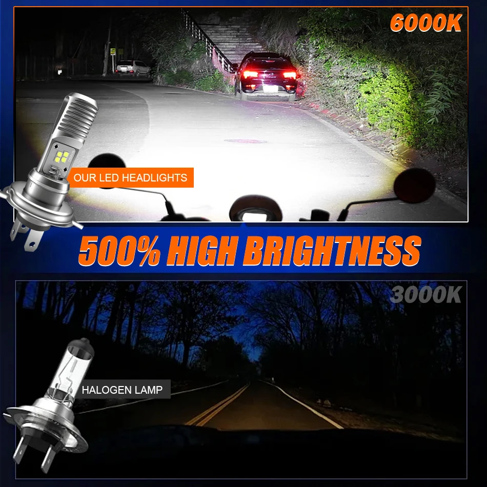 أوسرام دراجة نارية المصباح PX43T HS1 LED مصباح الضباب HS1 LED موتو لمبات مرحبا/لو شعاع للدراجات النارية سكوتر المصابيح الأمامية 5 واط 550/700LM