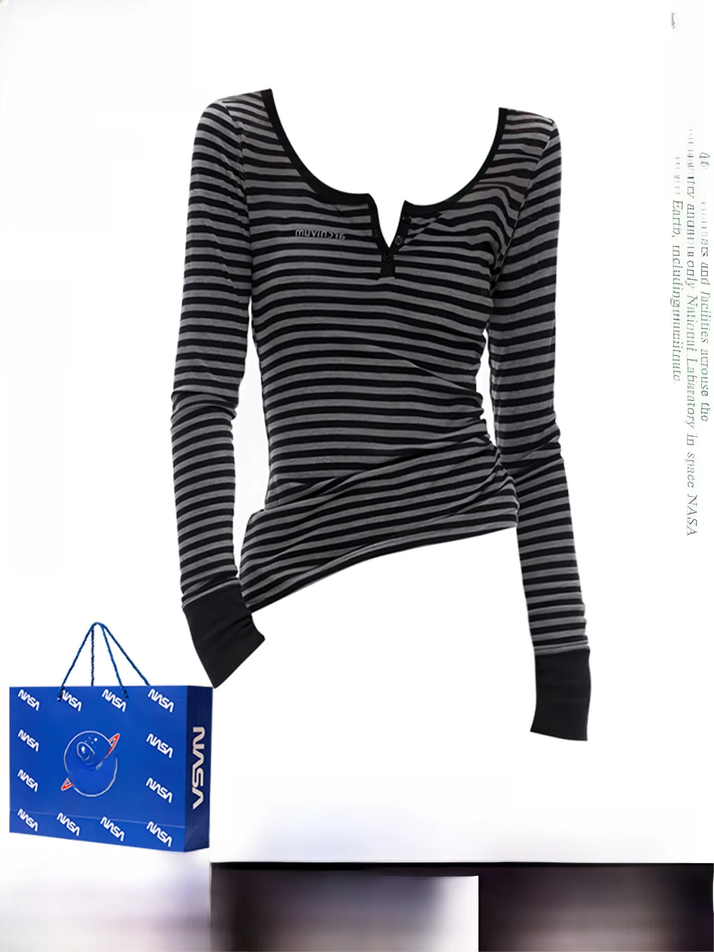 

Американская женская осенне-зимняя модная блузка с длинным рукавом, на пуговицах, в полоску, приталенного кроя, из дышащего полиэстера