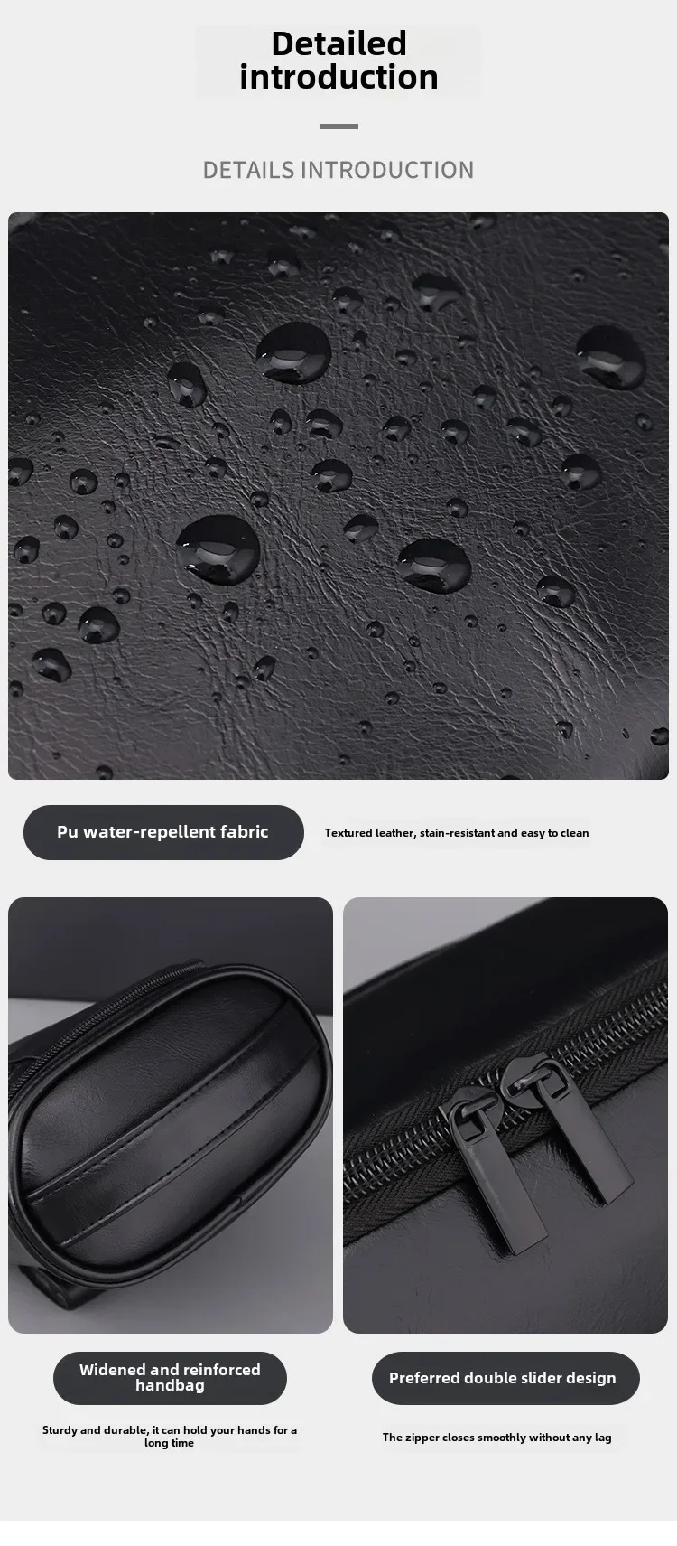 Hohe Qualität Reise Kulturbeutel Für Frauen Männer Retro PU Leder Kosmetik Taschen Weibliche Wasserdichte Reise Make-Up Tasche – Detail 9
