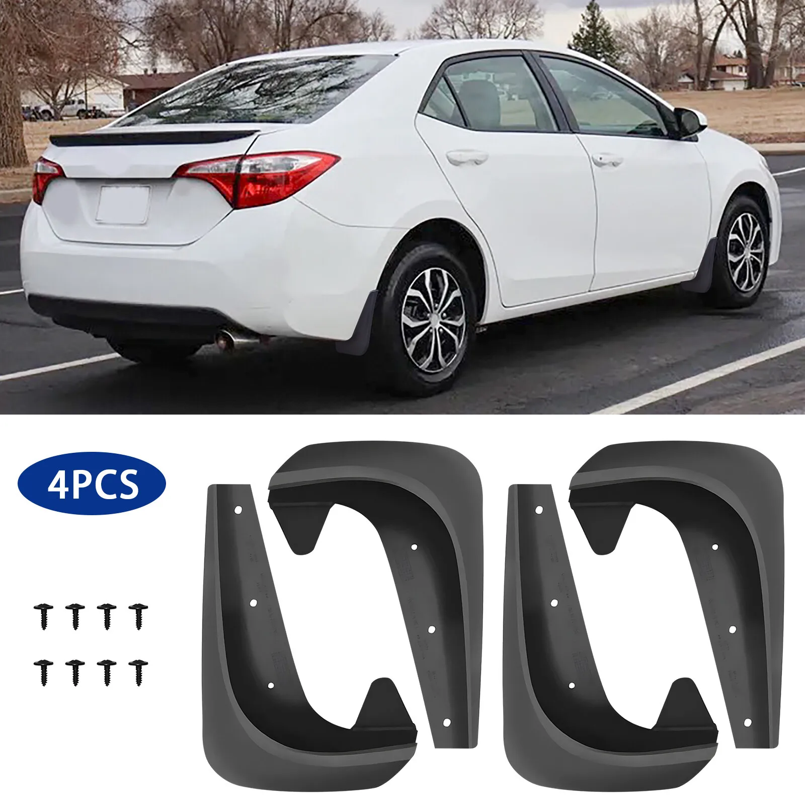 

For Toyota Corolla 4PCS Front Rear Mud Flap Splash Guards Splashguard Fender New