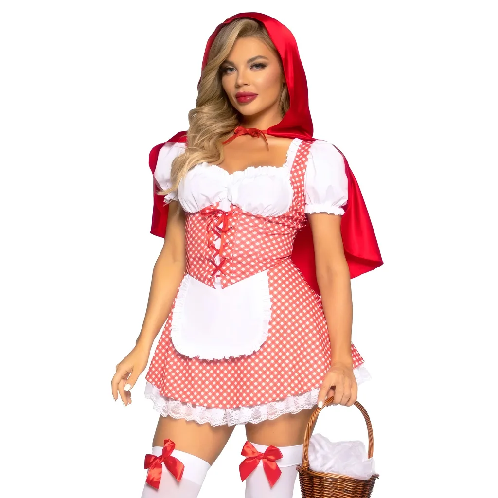 عيد الميلاد تأثيري اليومية كيب منقوشة حزام خادمة موحدة منزل حفلة لعبة مجموعة