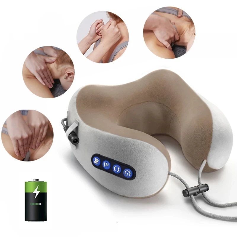 

2025 Multifunctional Portable U Shaped Electric Neck Massager Pillow Shoulder Cervical Outdoor Home Car Relaxing Massager