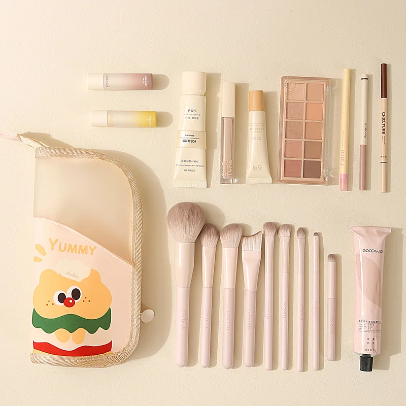 Portable Women Handheld Cosmetic Bag Storage Pouch for Makeup Brushes Lipstick Eyebrow Pencils Stationery Waterproof Wash Bag view 2