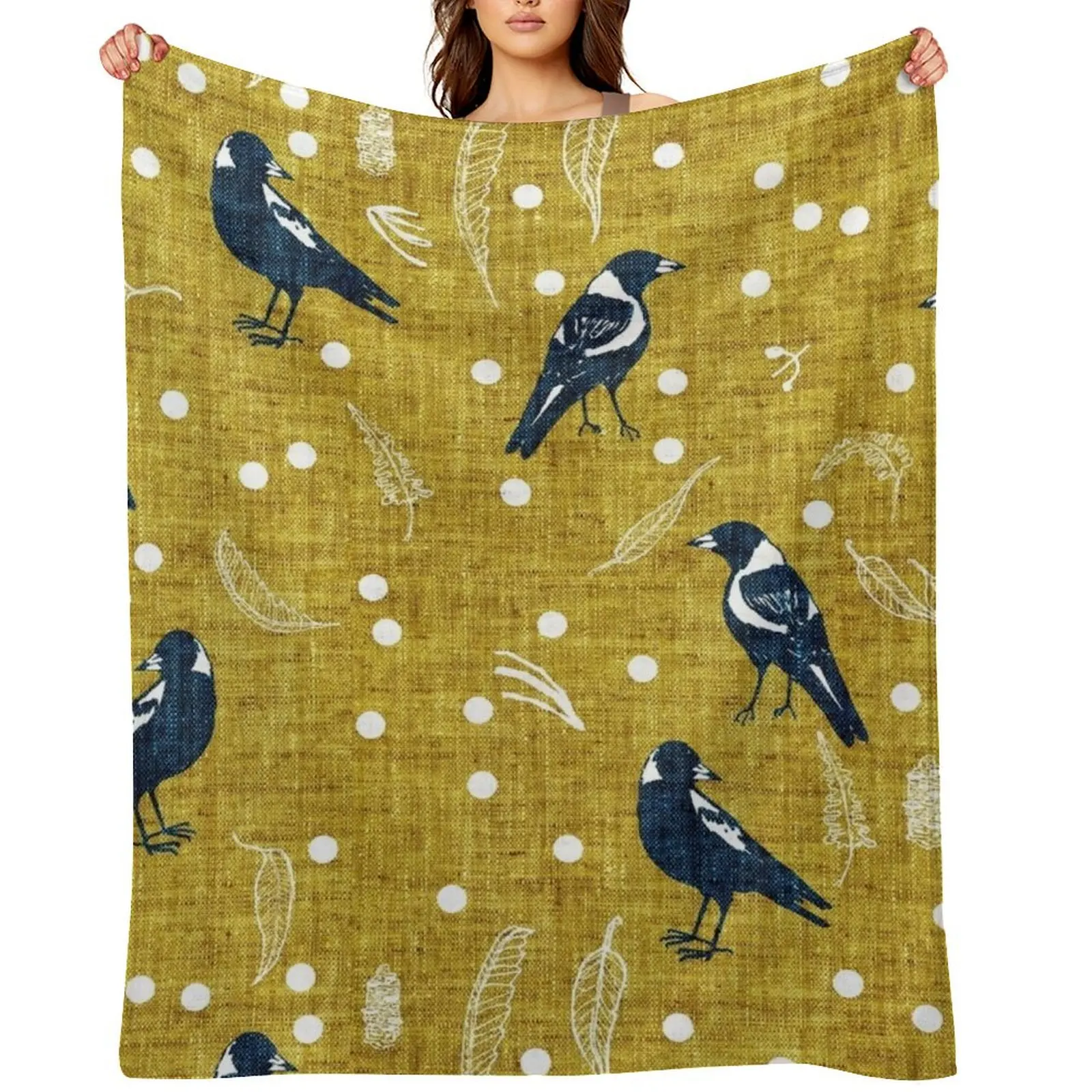 

Magpie Season Throw Blanket manga for sofa Soft Plush Plaid Camping Blankets