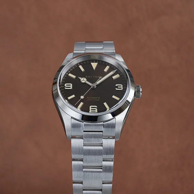 Baltany 2025 Новые мужские механические часы NH38 Homage Ретро с сапфировым стеклом из нержавеющей стали Водонепроницаемые Reloj Hombre