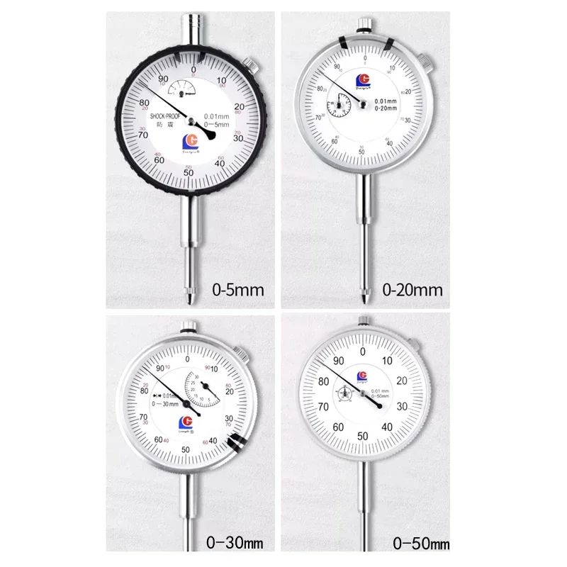 High-quality 0-3mm 0-5mm 0-30mm 0.01mm Dial Indicator Gauge Meter Indicator Gauge measure instrument Tool dial gauge micrometer