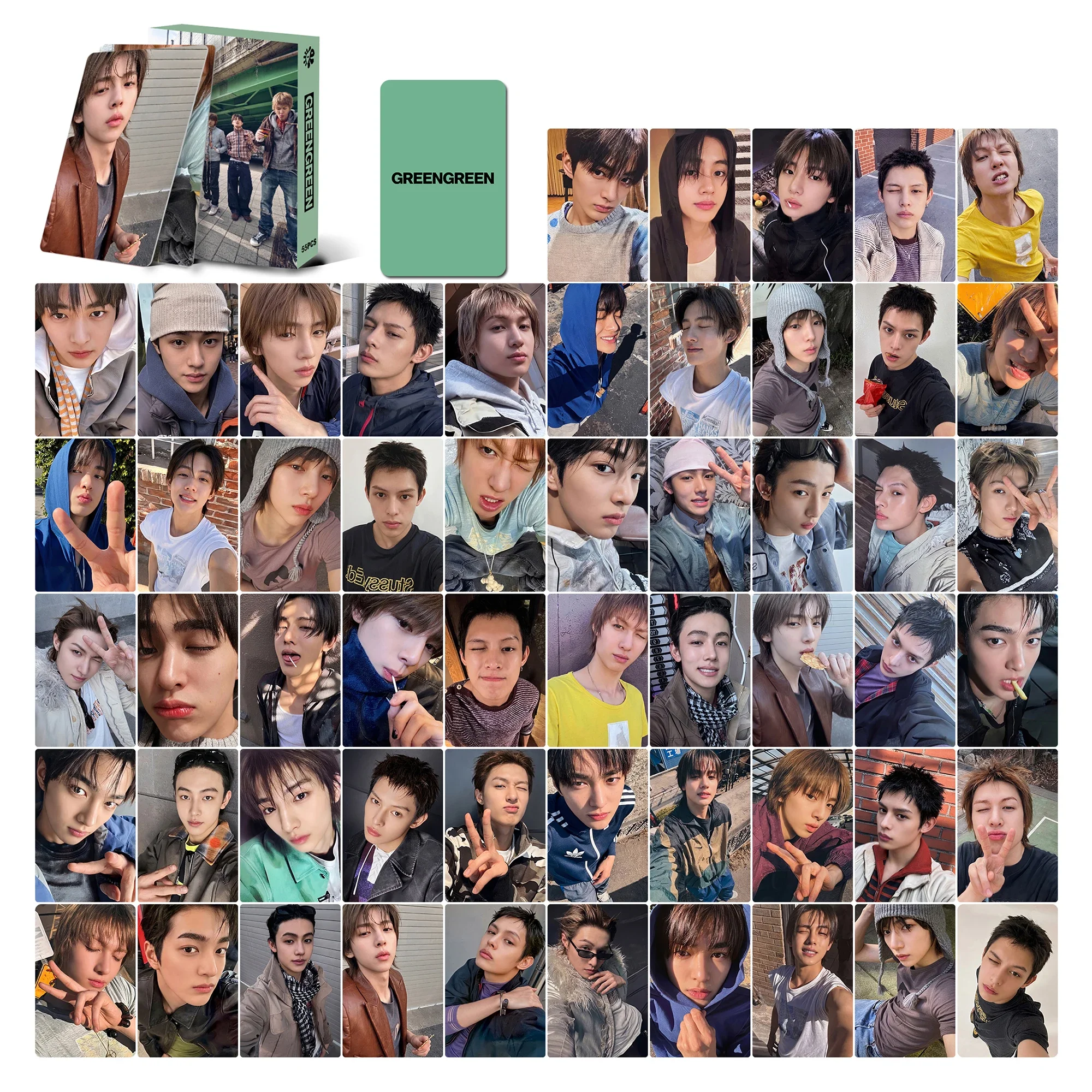 55Pcs Kpop Album Photocard Collection Set Postcards Fans Gift Kpop Merch Party Decor Cards