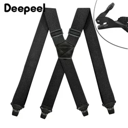 1Pc 3.5*120cm Men's Suspender Adult 4 Clips Mens Suspenders X Type Elastic Adjustable Strap Wide Braces Work Male Jockstrap