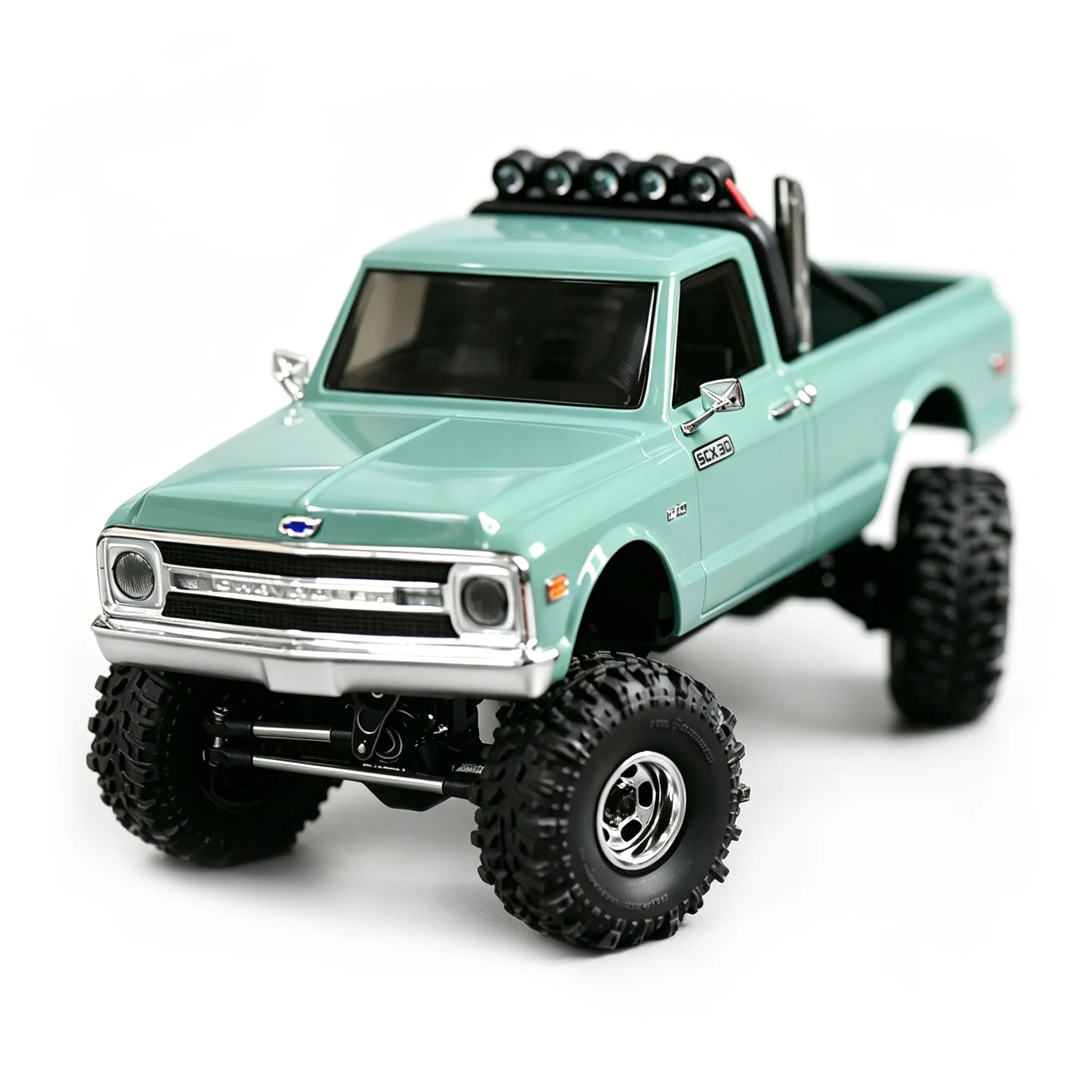 Axial 1/30 scx30 Aluminum 4-Wheel Steer for SCX30 Cars(Upgrade Front&Rear Axle to Alu) BK: V2 Black R: V2 Red