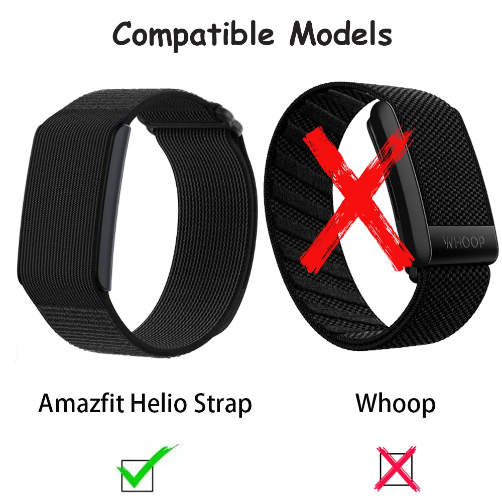 Nylon Loop Band+Adapter Frame for Amazfit Helios Strap Adjustable Stretchy Sport Correa Helio Straps Amazfit Brecelet Cinturino