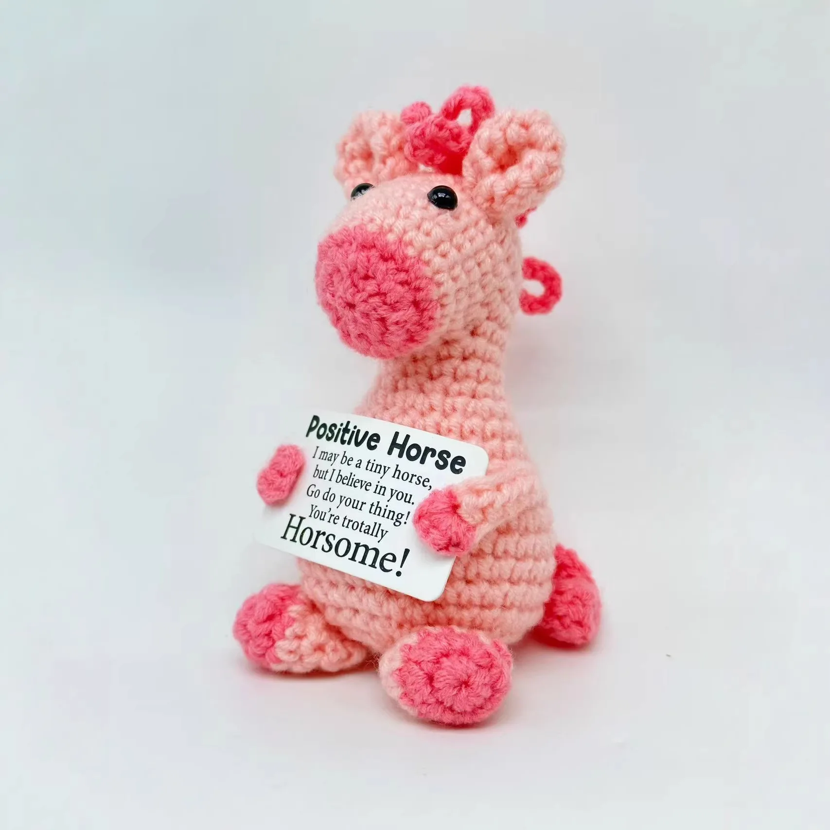 2026 Häkel-Emotionshund, niedliche positive Häkeltiere, Bücherregal-Deko, lustige Geschenke – Detail 4