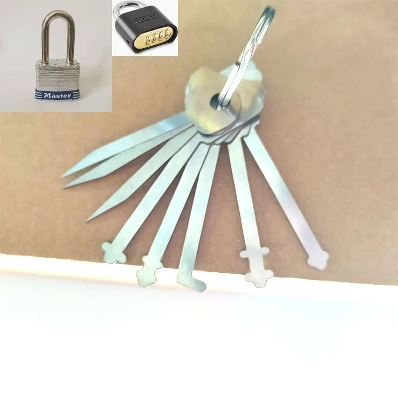 🔑 Set De Llave Maestra Profesional 2 Piezas | Abre Cerraduras Comunes | Acero Pulido Para Cerrajeros Y Lockpicking