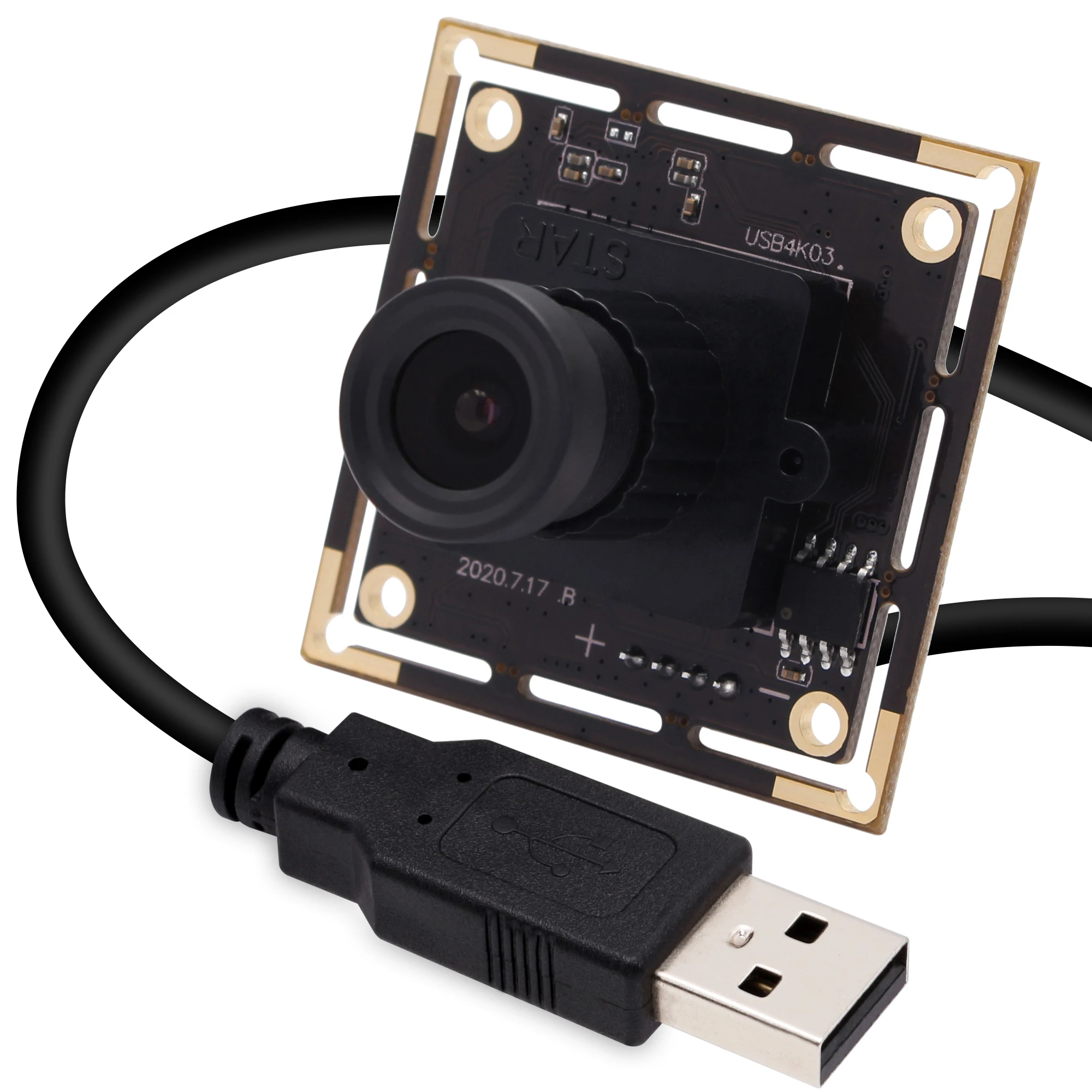 Ultra HD 4K Camera IMX415 Sensor 3840X2160 30FPS Mjpeg with 3.6mm Lens Mini USB Camera Module for PC Computer Laptop