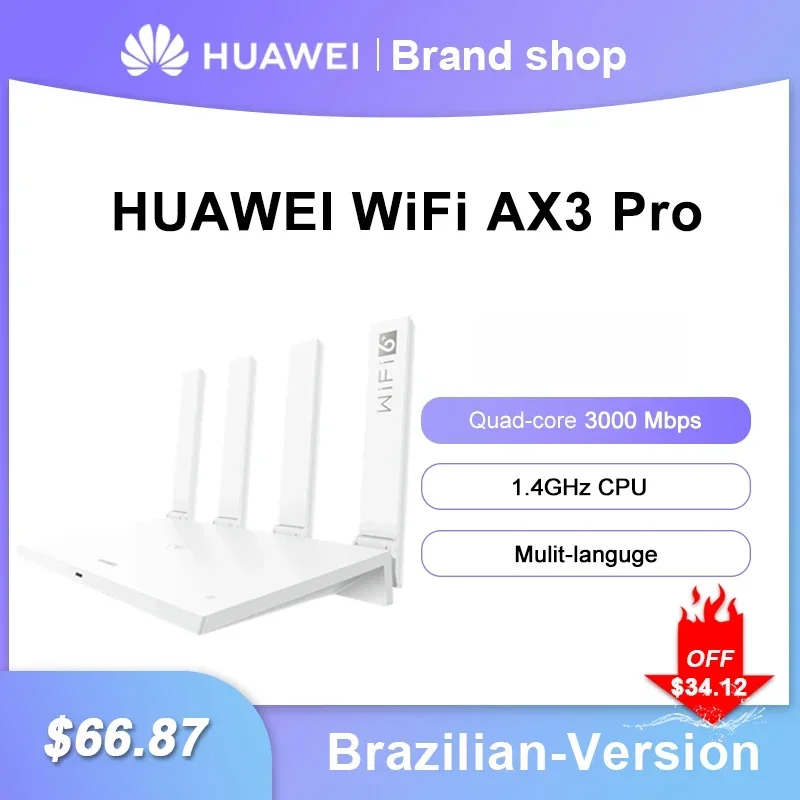 

Huawei WiFi AX3 Pro quad-core AX3 dual-core router WiFi 6+ 3000Mbps 2.4GHz 5GHz dual-band gigabit rate WIFI wireless router