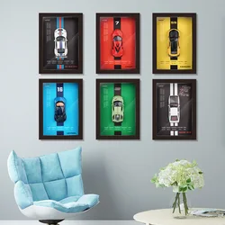 1:32 AE86 911 LP780 Chiron Lykan Hanging Paintings Picture Frame Alloy Car Diecasts & Toy Vehicles Car Model Toys For Children