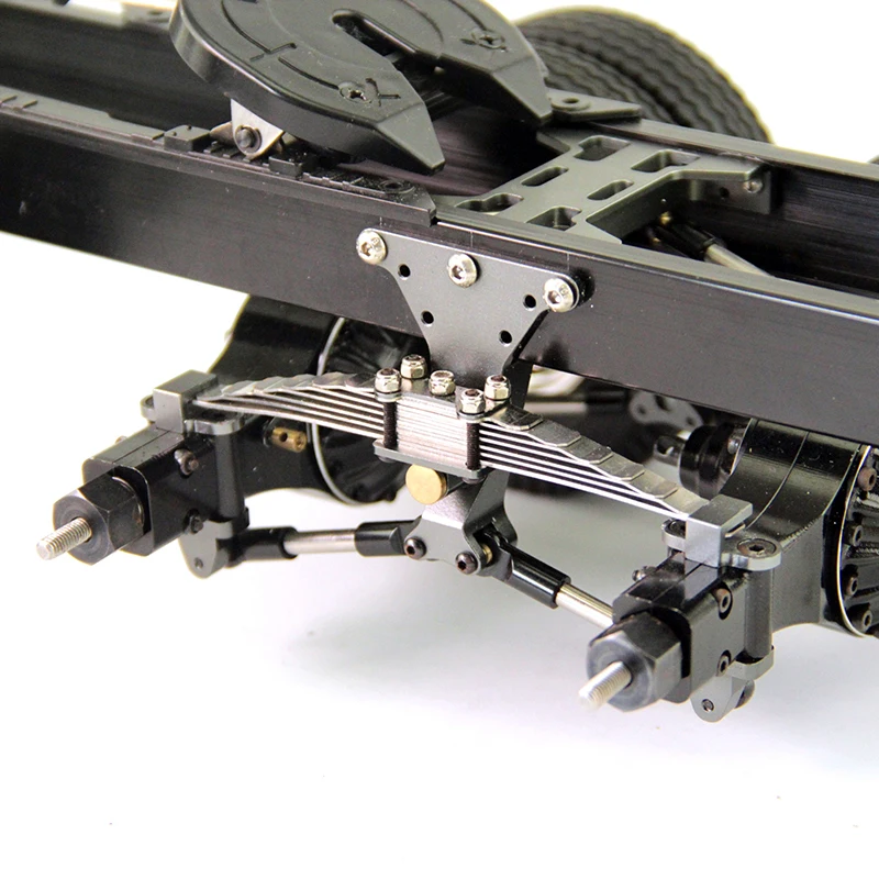 Metal Rear Double Axle Suspension Assembly for 1/14 Tamiya RC Truck Trailer Scania 770S R620 3363 Actros Volvo MAN LESU Parts