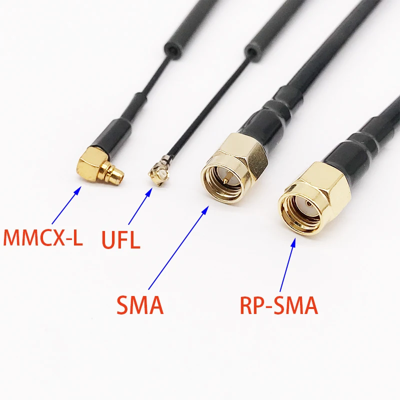 Antenne sucette 5 LHCP 5.8G à Gain élevé, 2,8dbi SMA/UFL(IPEX)/MMCX, longueur 150mm pour Drone RC FPV Racing DJI, pièce émetteur