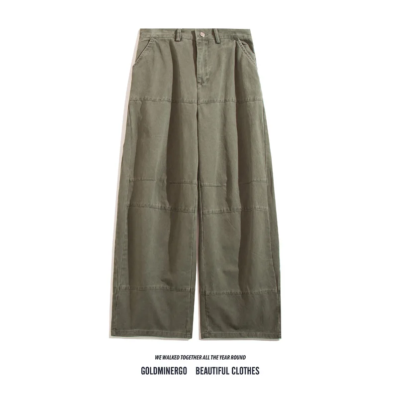 

Retro American Workwear Jeans Straight Leg Casual ex High Street Color Premium Feeling Wide Leg Long Pants