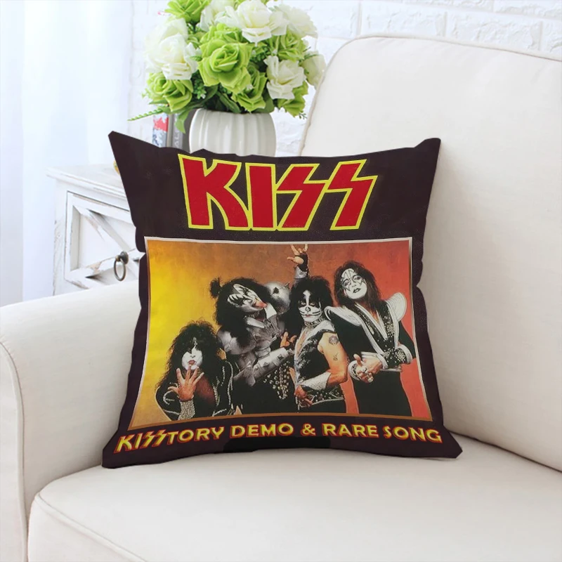 

KISS Rock & Roll All Nite Party Cover for Pillow Covers Decorative Luxury Cushion Cover Pillow Cases 45x45 Pillowcase 40x40 Home