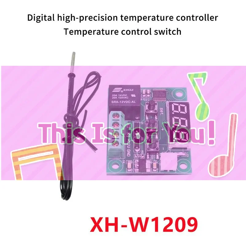 【HMA】XH W1209 Digital High Precision Temperature Controller With LED Display And Waterproof Probe For Aquarium Greenhouse DIY