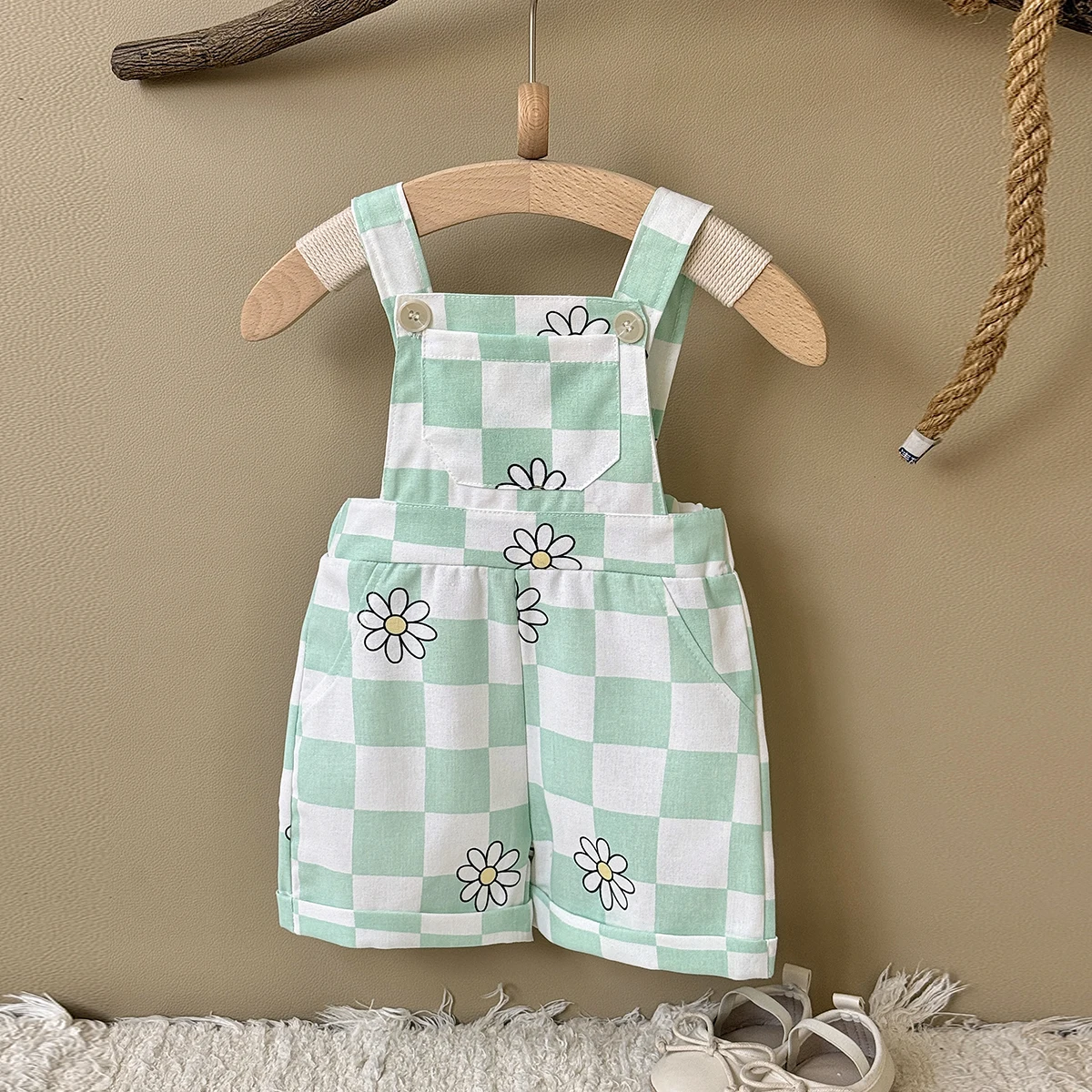 ملابس صيفية للأطفال من الجنسين - مراجعة Baby Summer Linen Sleeveless Jumpsuit وسعره