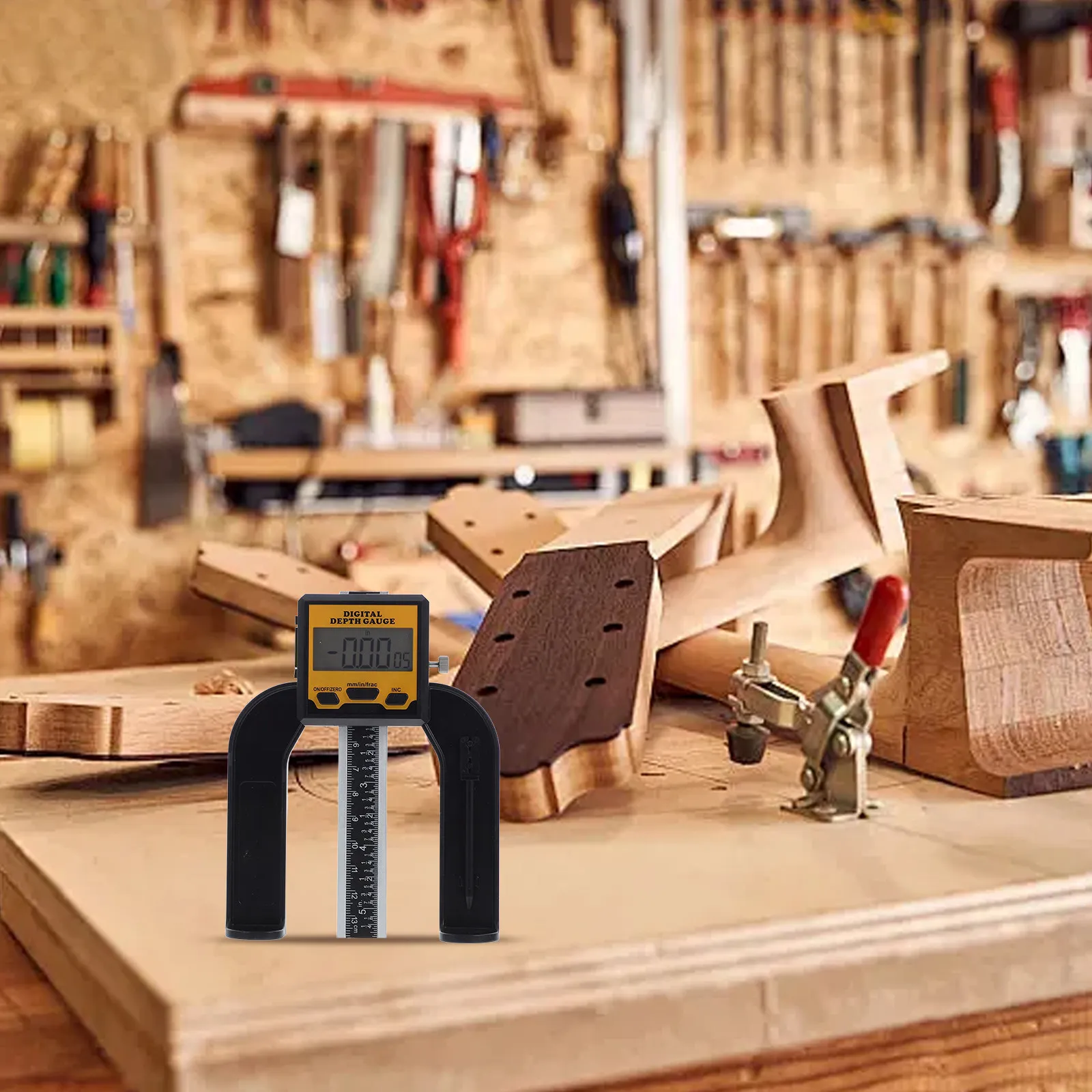 Multifunctional Digital Height Gauge Woodworking Caliper Precision Measuring Depth and Height Tool Woodworker's Gauge