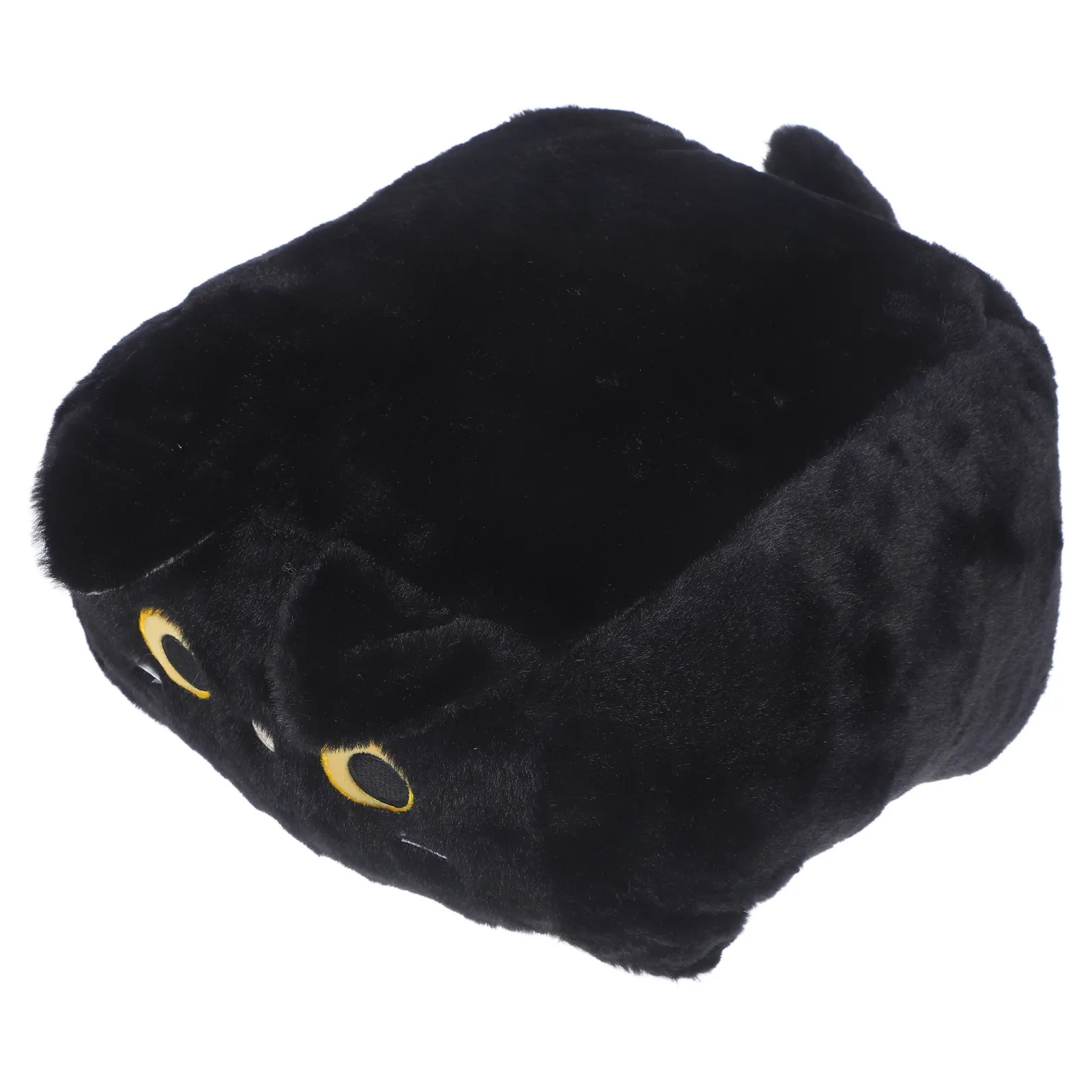 

Cube Cat Stuffed Animal 2 Pieces Compact Size for Space Saving Decor on Desk Sofa Chair Cozy Nap Support Stuffed Cat