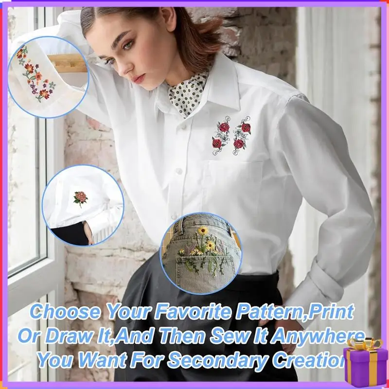 Advanced 6 Sheets Of Sticky Water Soluble Embroidery Stabilizer, Dissolvable Printing Paper Wash For Printed Embroidery