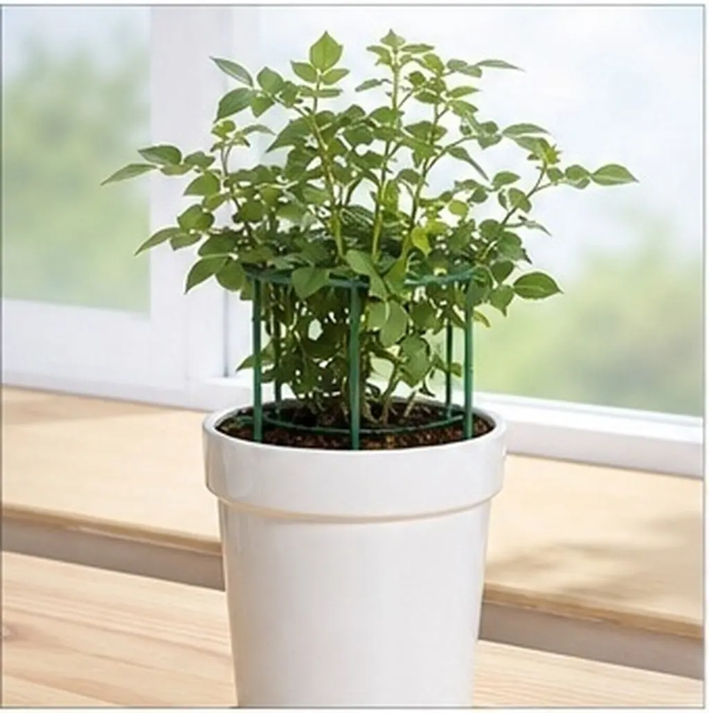 20pcs Plastic Plant Support Stakes for Garden Flowers – Prevent Bending & Breaking, Lightweight & Durable