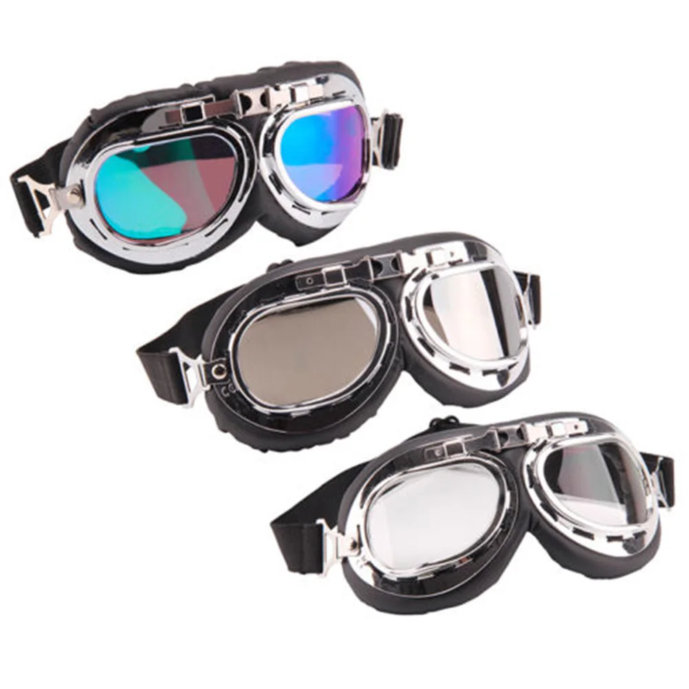 

Windproof Glasses Vintage Motorbike Goggles Sun UV Protection Unisex Style Motorcycle Biker Glasses goggles