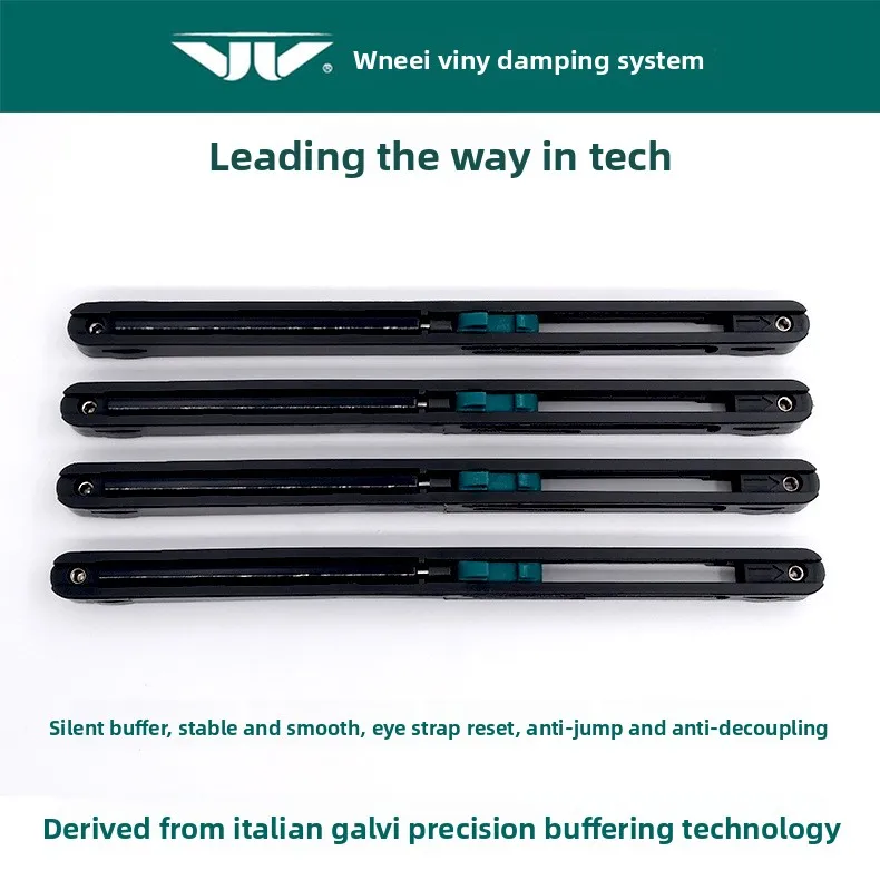 Wnta Two-Door Bidirectional Sliding Door Buffer System M Aluminum Rail Kg Per Rating Mm Damping Travel Plus Wardrobe Panels