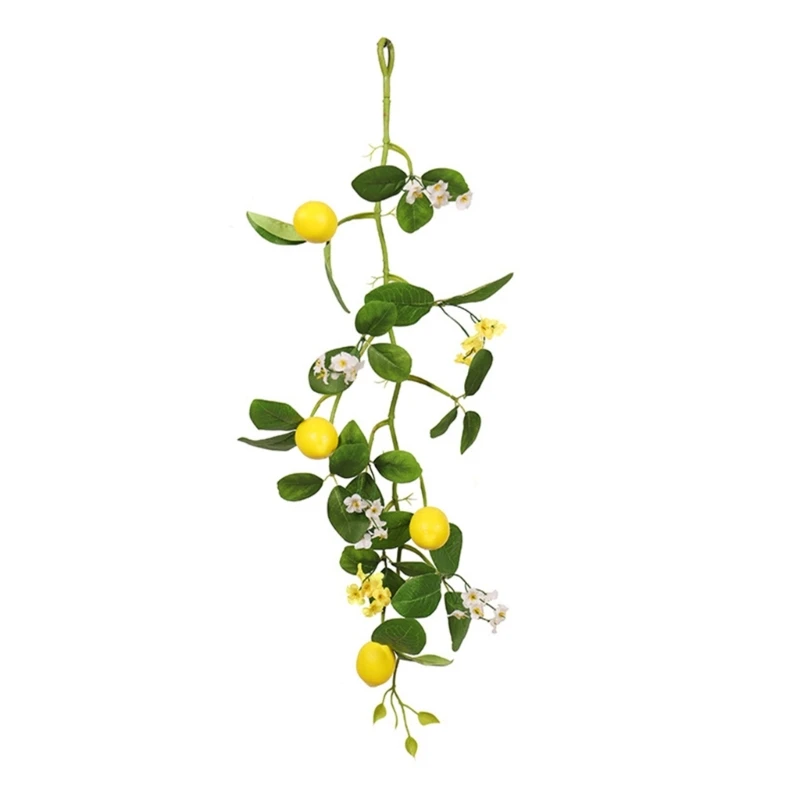 

Stylish Natural Looking Artificial Lemons Wreath Portable Fashion Accessory for Indoor Elegant Designs and Dropshipping