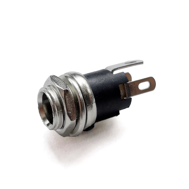 50/100pcs 5.5X2.1MM Metal Power Outlet Connectors DC Jack Socket Female Mount Plug Adapter DC Power Socket