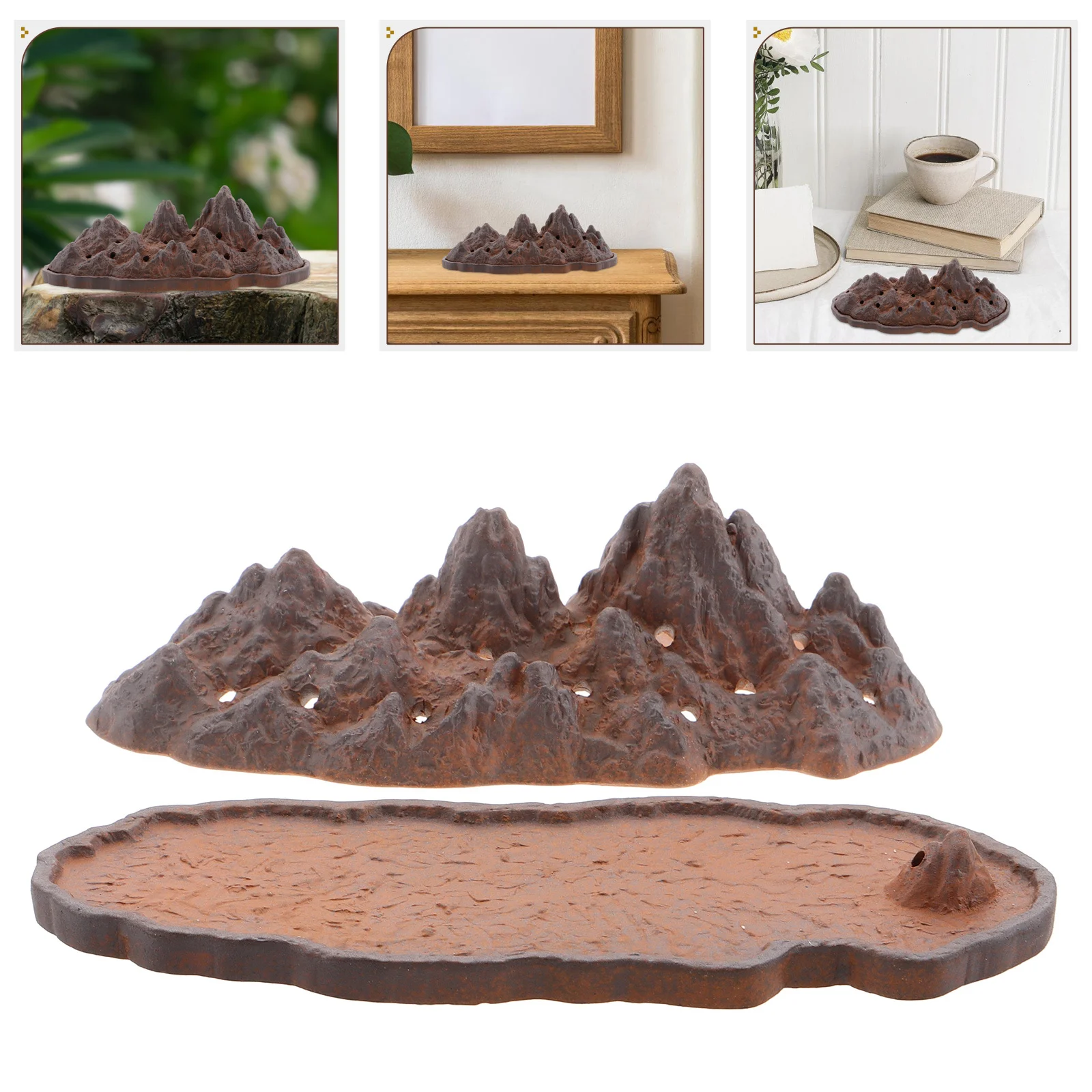 

Ceramic Incense Holder Pottery Burner for Aromatherapy Home Decor Relaxing Atmosphere Meditation Yoga Room Spa Essential Oil