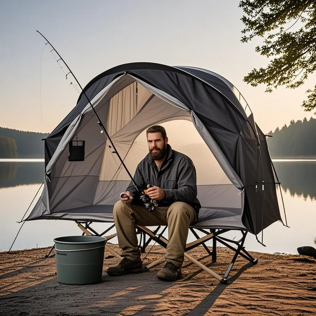 

Прочная палатка для кемпинговой кроватки на 1 человека, усиленный каркас, (совершенно предоставлена на кровать) Водонепроницаемая арочная крыша PU4000, легкая и быстрая установка