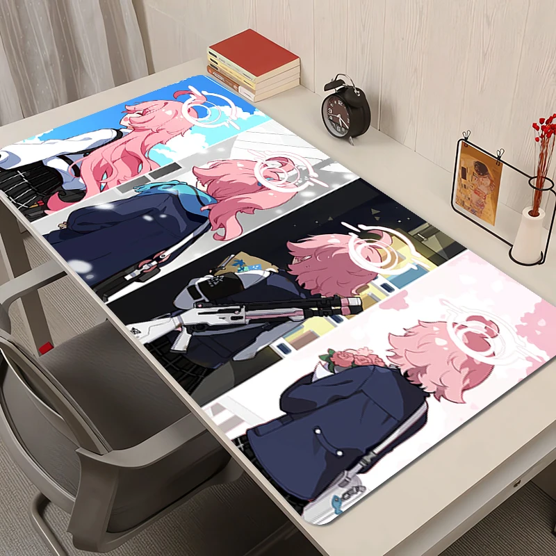 

Mouse Pad Laptop Blue Archive Gamer Mousepad PC Kawaii Takanashi Hoshino Desk Mouse Mat Gaming Accessories Rubber Keyboard Pad