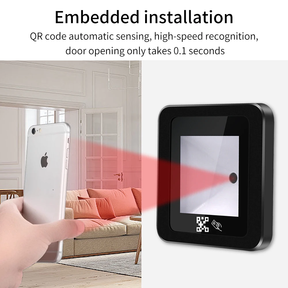 Embedded Barcode Scanner RS232 RS485 USB Wired Scanning Module RFID Card Reader High Speed QRcode USB Connect for 1D 2D QR Code